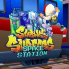 Evade the inspector in the rapid environment of Subway Surfers Space Station! Prepare for exceptional coin collection in this game!