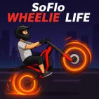 Soflo Wheelie Life goal of the realistic motorcycle stunt and balancing game Life is to execute the longest wheelie without colliding. 