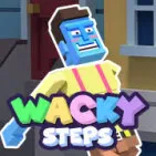 On erratic sidewalks, Wacky Steps converts an ordinary stroll into a tumultuous balancing running contest.