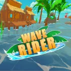 Wave Rider is a casual, infinite surfing game that immerses players in a high-velocity racing challenge: maneuver your surfboards or jet skis to navigate waves and evade obstacles, with the objective of achieving the most distance possible.